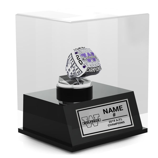 Calgary Wolfpack Football Display Case