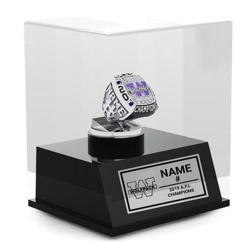 Calgary Wolfpack Football Display Case
