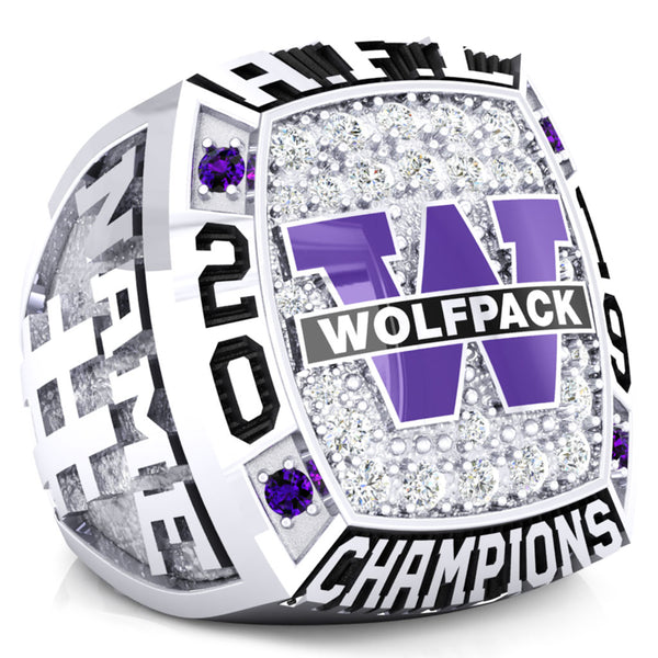 Calgary Wolfpack Football Ring - Design 1.6