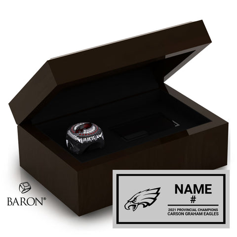 Carson Graham Eagles Football 2021 Championship Ring Box