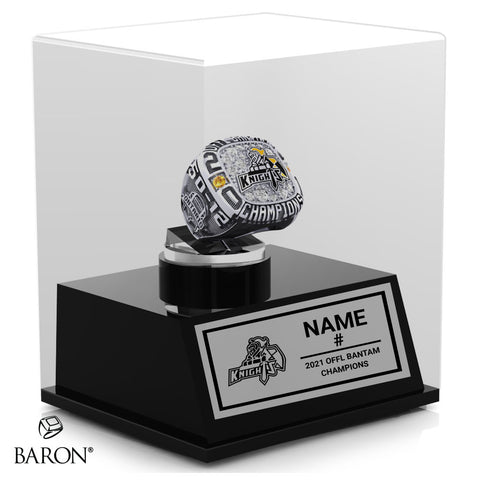 Clarington Knights 2021 Championship Display Case