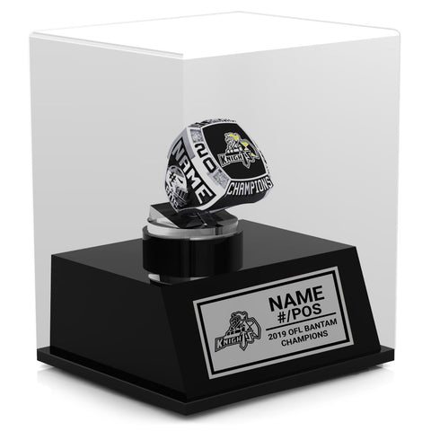 Clarington Knights Championship Display Case