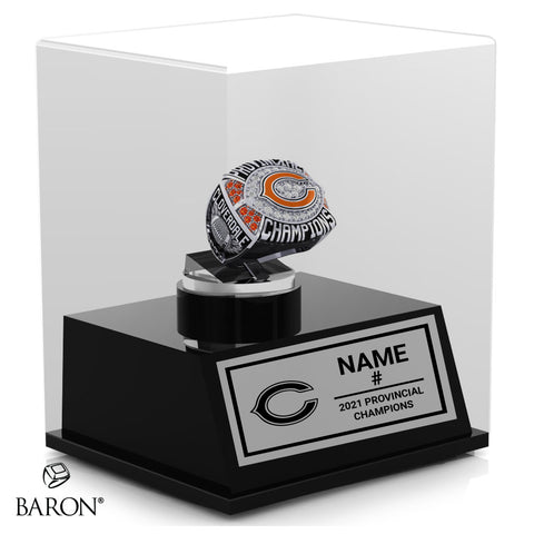 Cloverdale High School Football 2021 Championship Display Case
