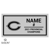 Cloverdale High School Football 2021 Championship Display Case