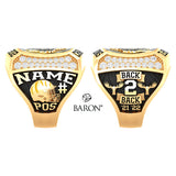 Dalhousie Tigers Football 2022 Championship Ring - Design 1.5