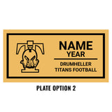 Drumheller Titans Football  Big Sky 2019 Championship Ring Box