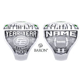 Edmonton Eskimos Alumni Championship Ring - Design 3.5