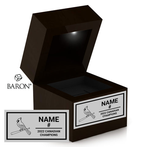 Evolution Sports Cardinals 2022 Championship LED Ring Box
