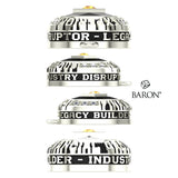Experior Financial Ring Top Pendant - Design 1.1 (Black Stone)