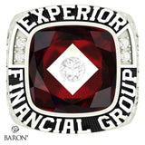 Experior Financial Ring - Design 2.1 (Red Stone)
