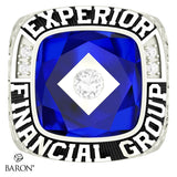 Experior Financial Ring - Design 2.2 (Blue Stone)