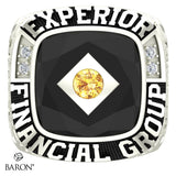 Experior Financial Ring - Design 2.3 (Black Stone)