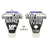Experior Financial Ring - Design 3.2 (Blue Stone)