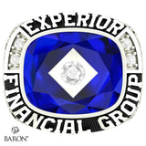 Experior Financial Ring - Design 3.2 (Blue Stone)