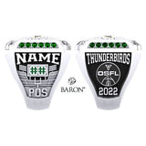 Forest City Thunderbirds U16 OSFL 2022 Championship Ring - Design 4.7