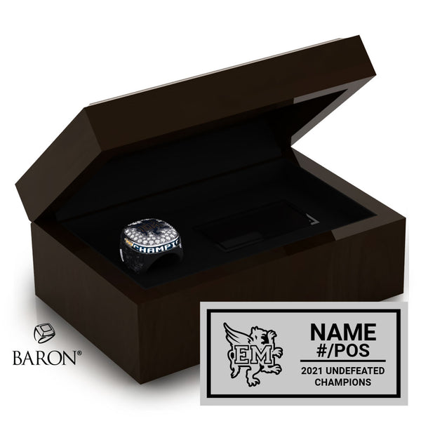 Griffins Football 2021 Championship Ring Box