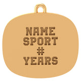 Guelph Gryphons Heritage Pendant - Design 1.2-RTP (Gold Durilium)