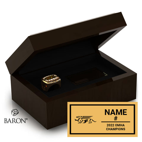 Guelph Gryphons U15 OMHA Hockey 2022 Championship Ring Box