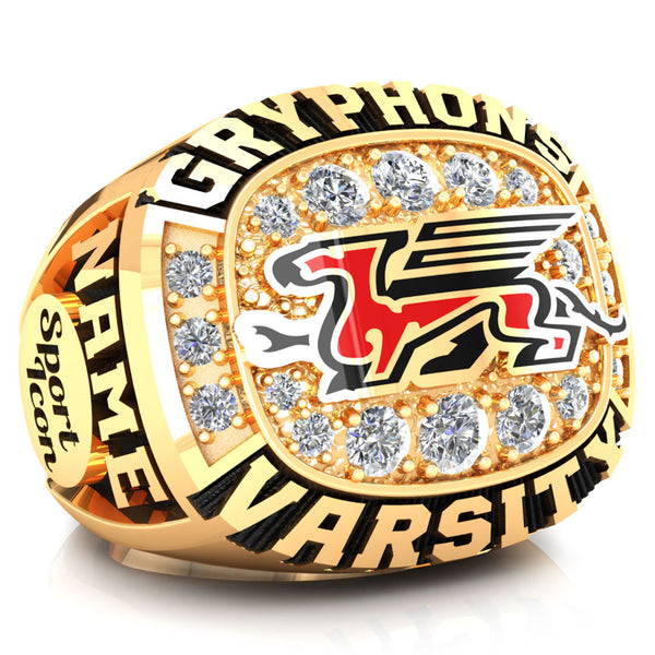 Guelph Gryphons Heritage Varsity Ring - Design 1.2B