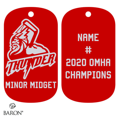 Halton Hills Thunder Minor Midget Dog Tags