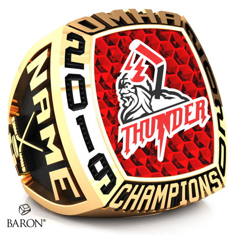 Halton Hills Thunder Minor Midget Championship Ring - Design 2.6
