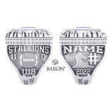 Huronia Stallions U18 OSFL 2022 Championship Ring - Design 2.4