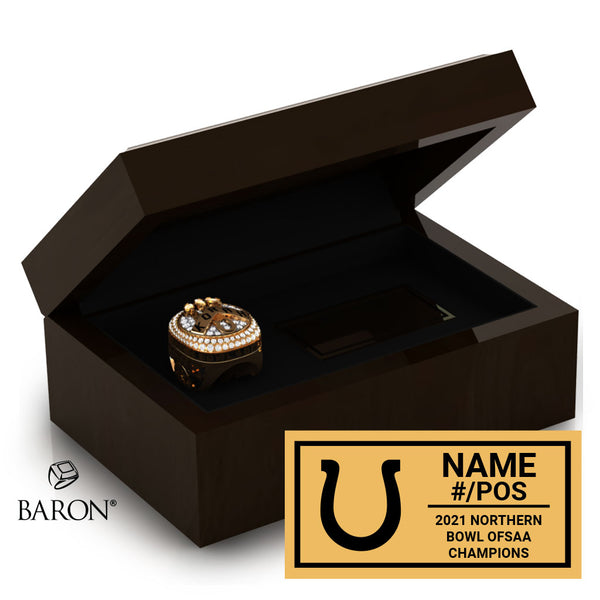 KORAH COLTS FOOTBALL 2021 Championship Ring Box