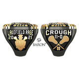 Lakefield Rage Lacrosse 2021 Championship Ring - Design 5.3