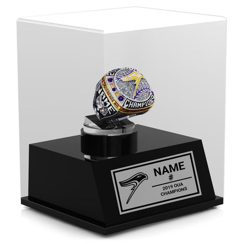 Laurier University Baseball Championship Display Case