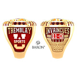 Université Laval - rugby féminin 2023 Championship Ring - Design 2.5