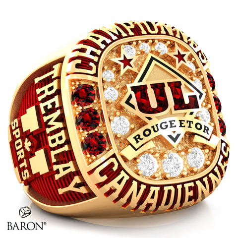 Université Laval - rugby féminin 2023 Championship Ring - Design 2.5