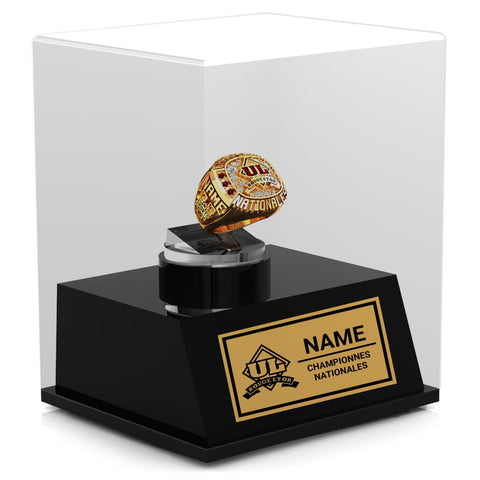Université Laval Rouge Et Or Championship Display Case