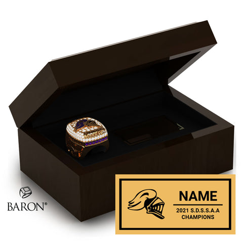 Lo Ellen High School Football 2021 Championship Ring Box