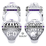 Lo Ellen High School Football 2022 Championship Ring - Design 1.3