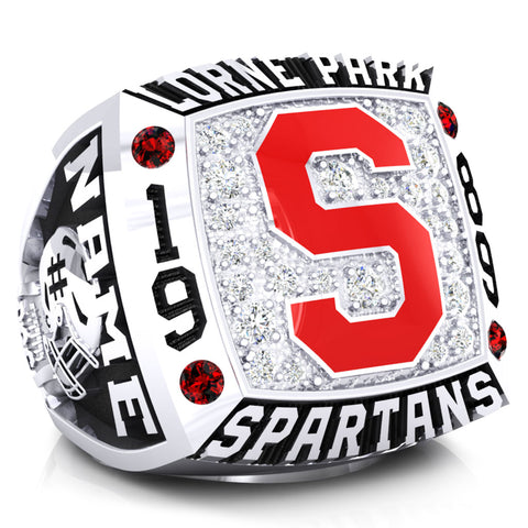 Lorne Park Spartans 1989 Ring - Design 1.2