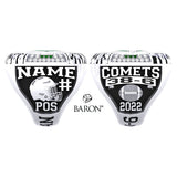 Melfort Comets Football 2022 Championship Ring - Design 1.1
