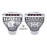 Miller Marauders Football 2022 Championship Ring - Design 1.1