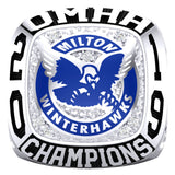 Milton PeeWee AE White Winterhawks - OMHA Ring - Design 1.1