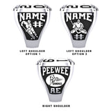 Milton PeeWee AE White Winterhawks - OMHA Ring - Design 1.2