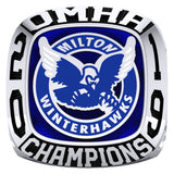 Milton PeeWee AE White Winterhawks - OMHA Ring - Design 1.2