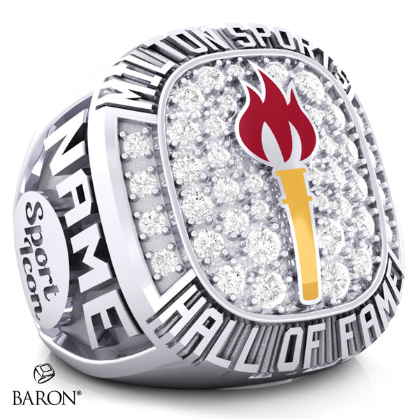 Milton Sports Hall of Fame Ring - Design 2.11