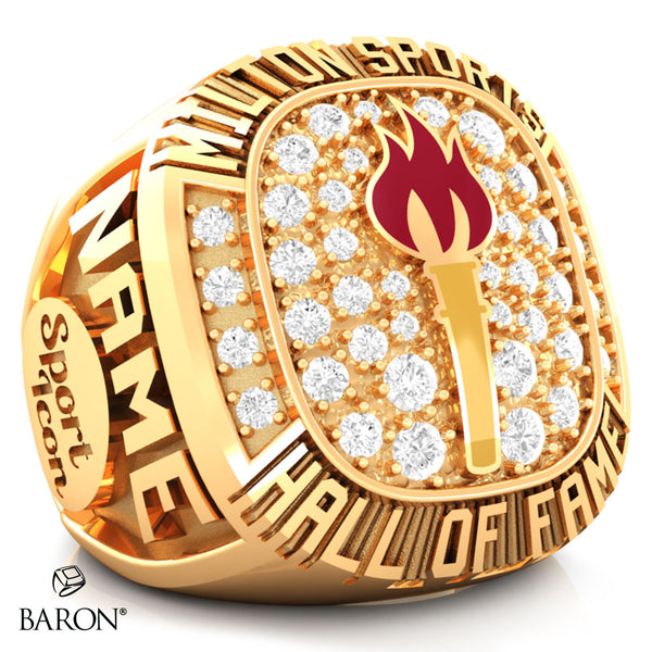 Milton Sports Hall of Fame Ring - Design 2.12