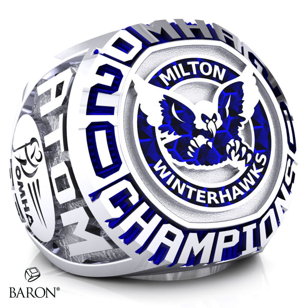 Milton Winterhawks Atom AE Championship Ring - Design 1.2