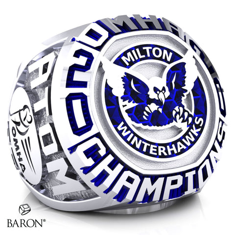 Milton Winterhawks Atom AE Championship Ring - Design 1.2