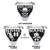 Milton Winterhawks U18 AA Hockey 2022 Championship Ring - Design 2.5
