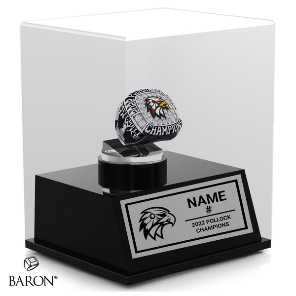 Mitchell Hawks Hockey 2022 Championship Display Case