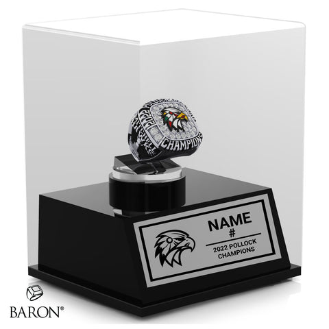 Mitchell Hawks Hockey 2022 Championship Display Case
