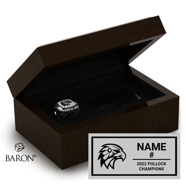 Mitchell Hawks Hockey 2022 Championship Ring Box