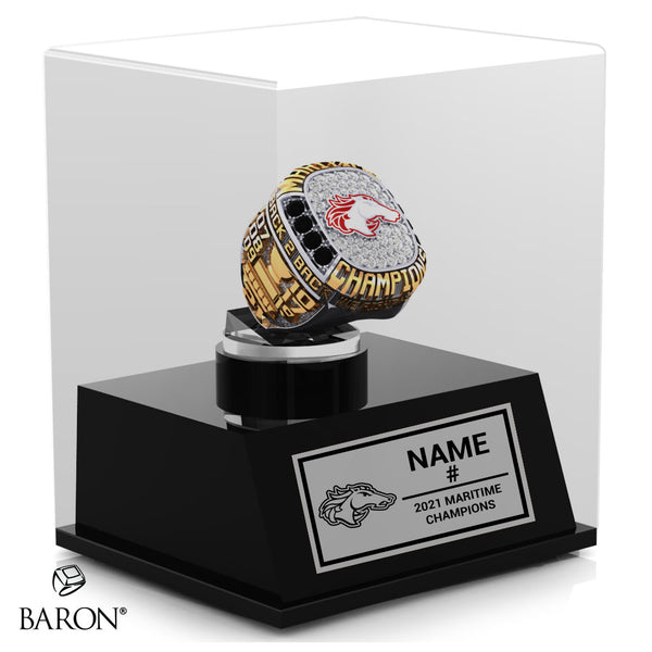Moncton Mustangs 2021 Championship Display Case
