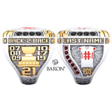 Moncton Mustangs 2021 Championship Ring - Design 2.3